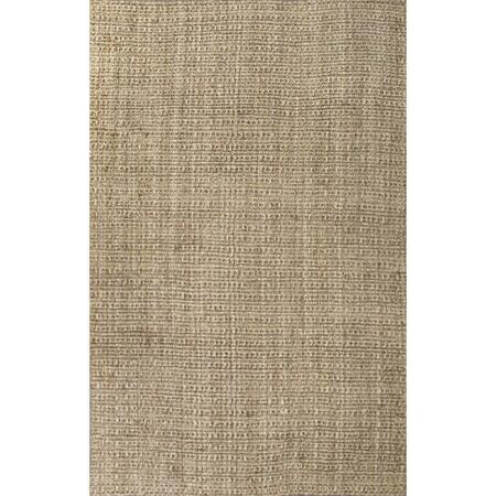 JAIPUR RUGS Naturals Lucia Fiber Achelle Design Rectangle Rug, Silver Mink - 10 x 14 ft. RUG123686